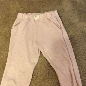 A baby pink pants